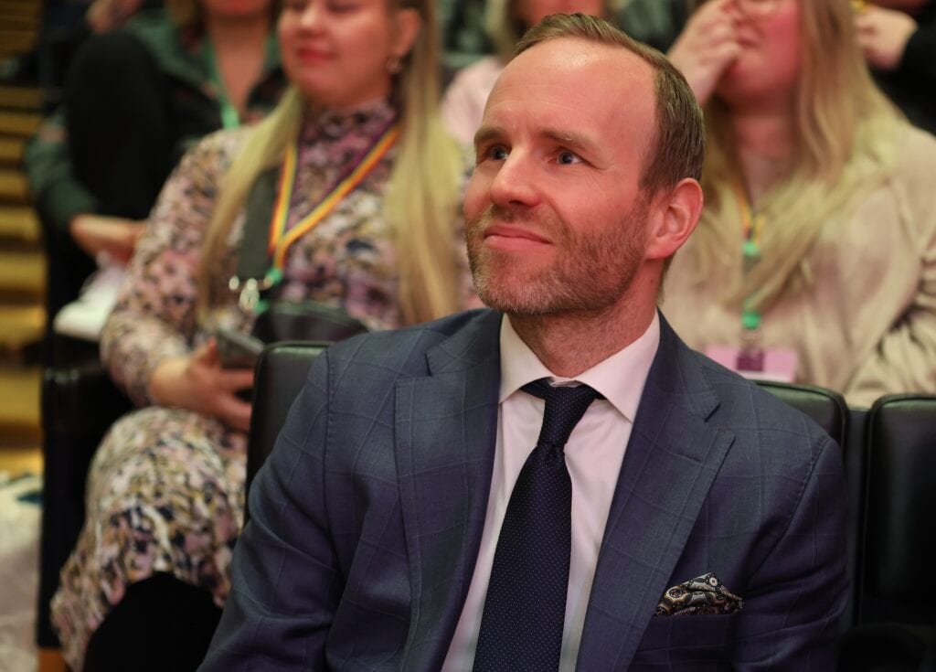 Ministeri Mika Poutala NUORI 2026 -tapahtumassa